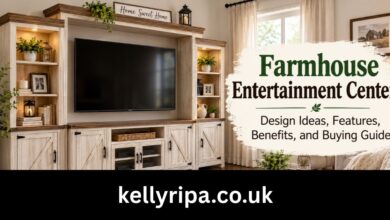 farmhouse entertainment center