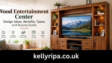 wood entertainment center